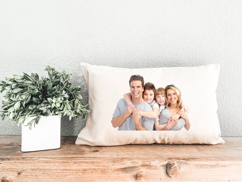 Personalized Photo Pillow Cover, Custom Memorial Gift image 5