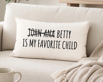 Funny Mother Gift, Custom Throw Pillow | Cotton | Hidden Zipper