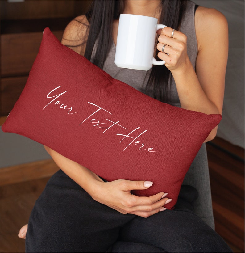 Custom Pillow Custom Text Pillow Customize Pillow Etsy