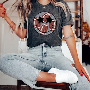 Football Shirt, Football Happy Face Shirt, Football Game Day Shirt, Football Mom T-Shirt, Football Mama Shirt, Football Fan TShirt