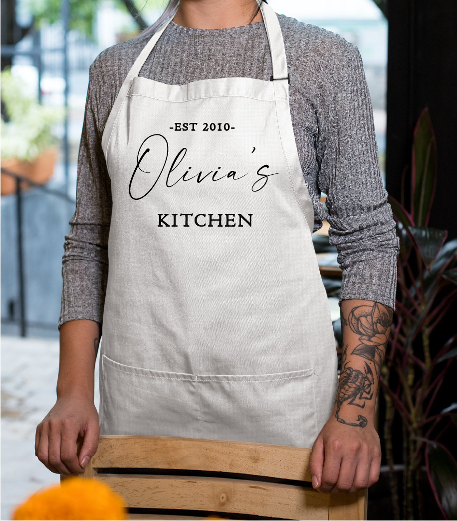 Personalized Apron, Name Apron, Custom Name Apron, Personalize Apron, Chef Apron, Mom Apron, Baking Apron, Baking Gift, Chef Gift
