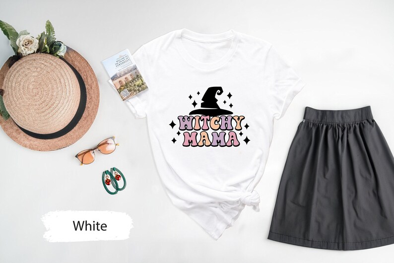 Witchy Mama Shirt, Witch Mama Shirt, Witchy Mom Shirt, Witch Mom Shirt, Witches Shirt, Witchy TShirt, Halloween TShirt, Gift For Halloween image 7