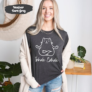 Inhale Exhale Tshirt, Yogi Shirts, Meditation Tshirts, Breathing Shirt, Breathe T Shirt, Inhale T-Shirt, Exhale T Shirts, Peaceful T-Shirts