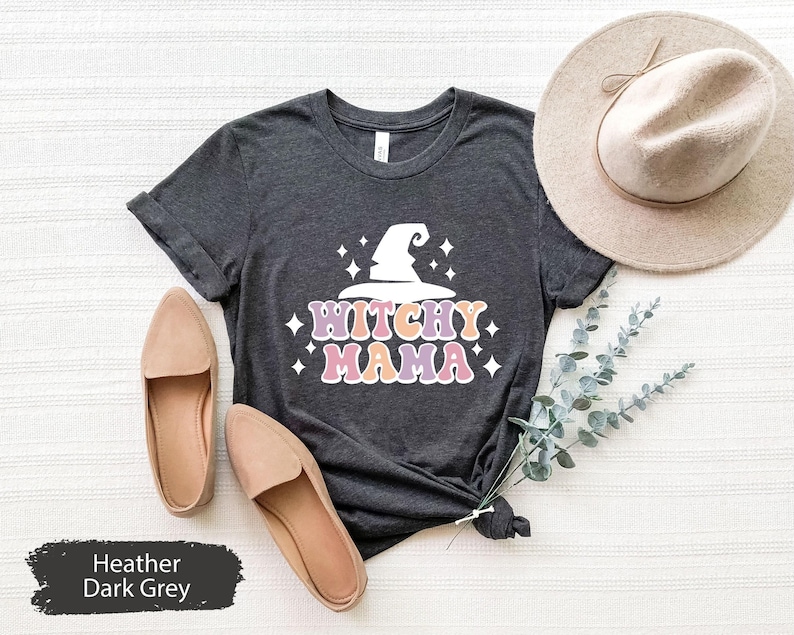 Witchy Mama Shirt, Witch Mama Shirt, Witchy Mom Shirt, Witch Mom Shirt, Witches Shirt, Witchy TShirt, Halloween TShirt, Gift For Halloween image 1