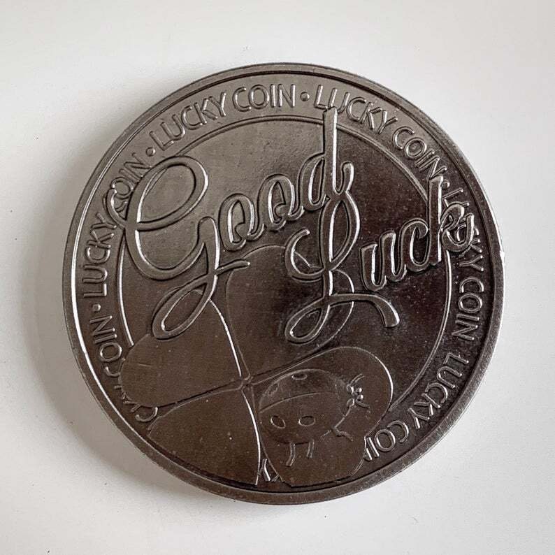Lottery Coin Happy Good Luck Coin Etsy