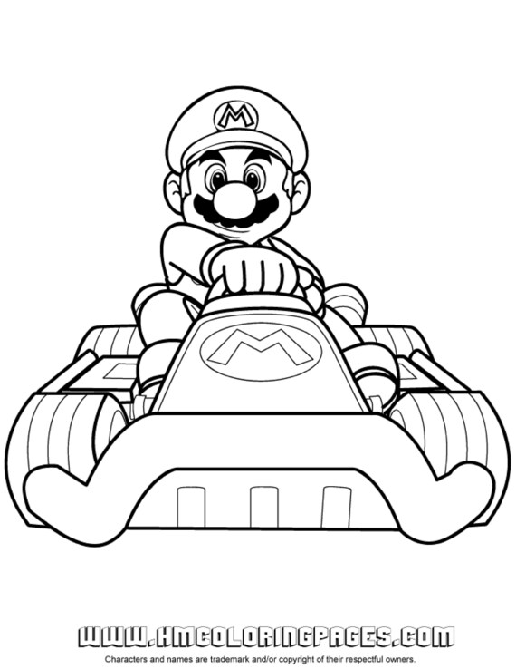 Personajes de Mario Kart 35 dibujos para colorear - Etsy España