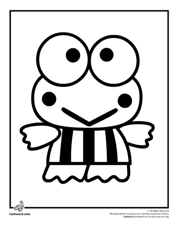 Cute Cartoon Characters Coloring Pages 29 Design - Etsy Cute Cartoon Characters Coloring Pages 29 Design - Etsy
