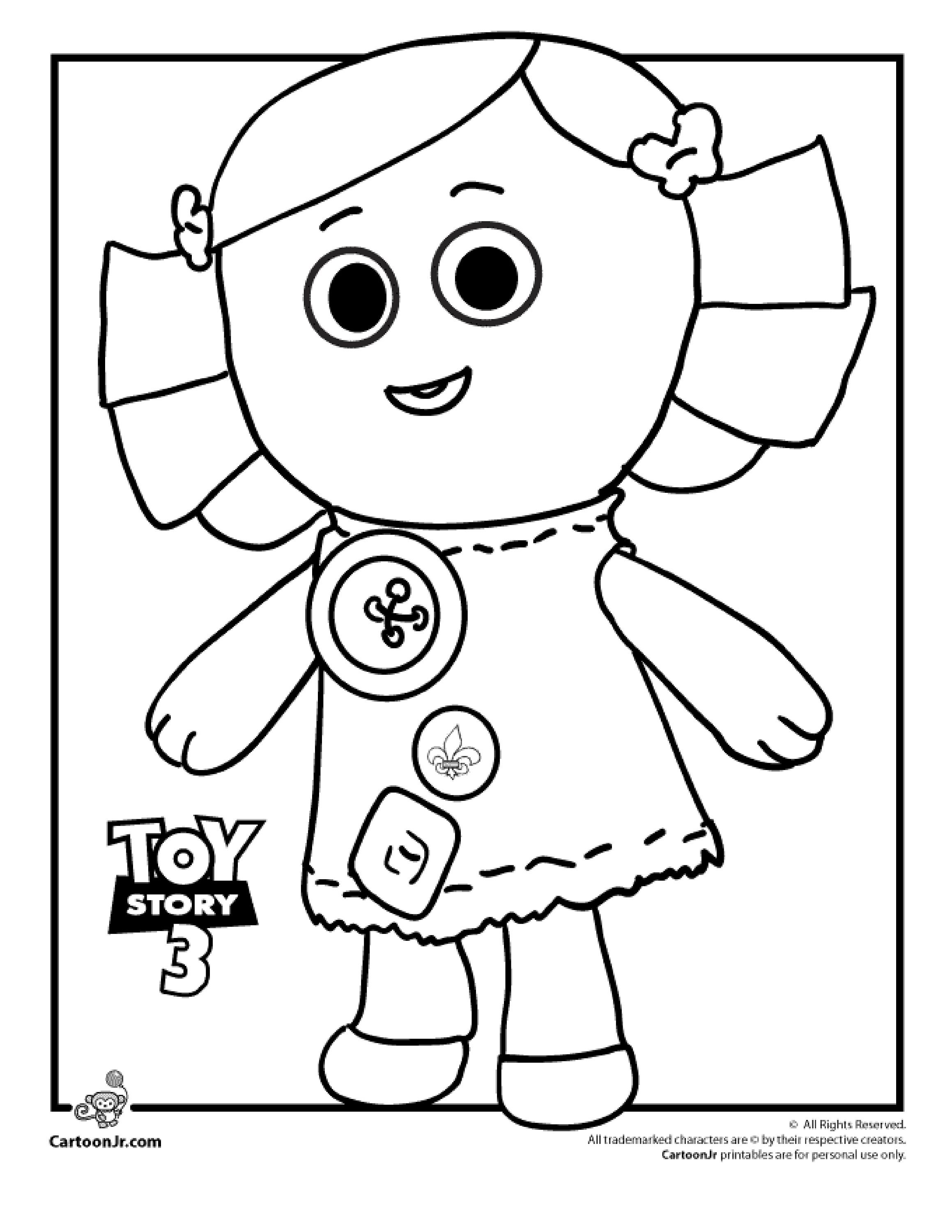Toy Story 3 Characters Coloring Pages