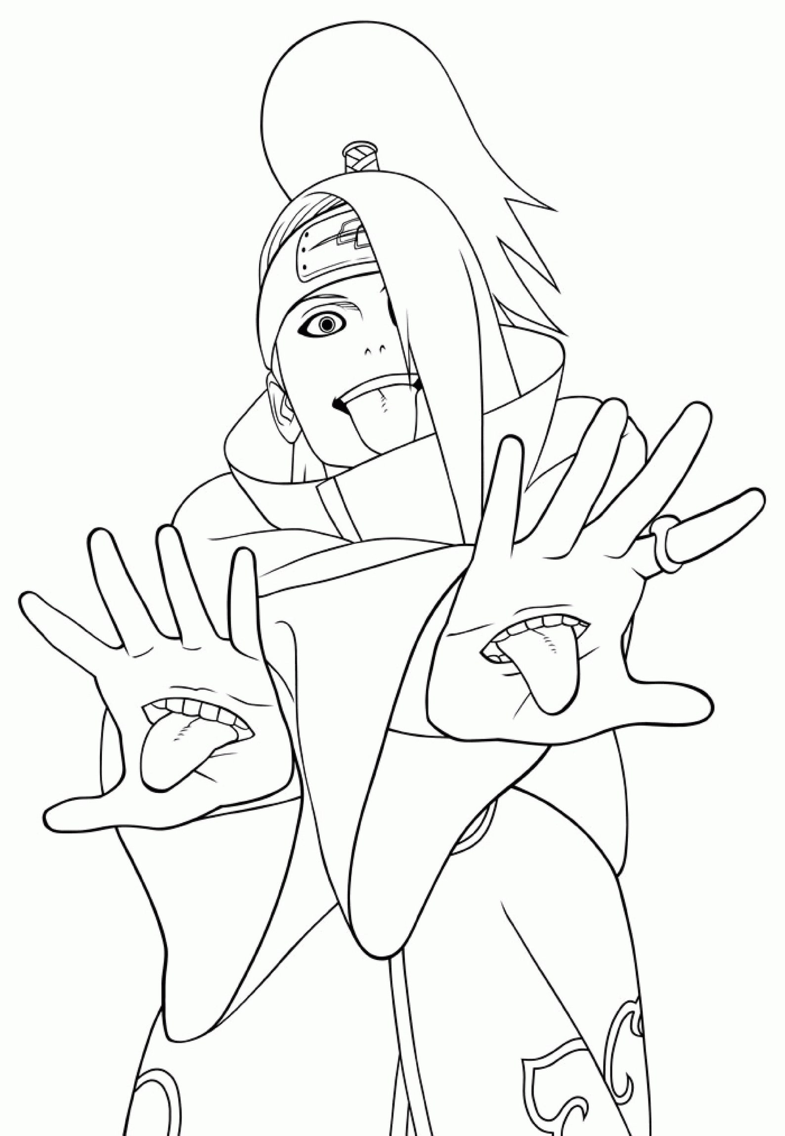 Naruto Characters 14 Design Coloring Pages | Etsy