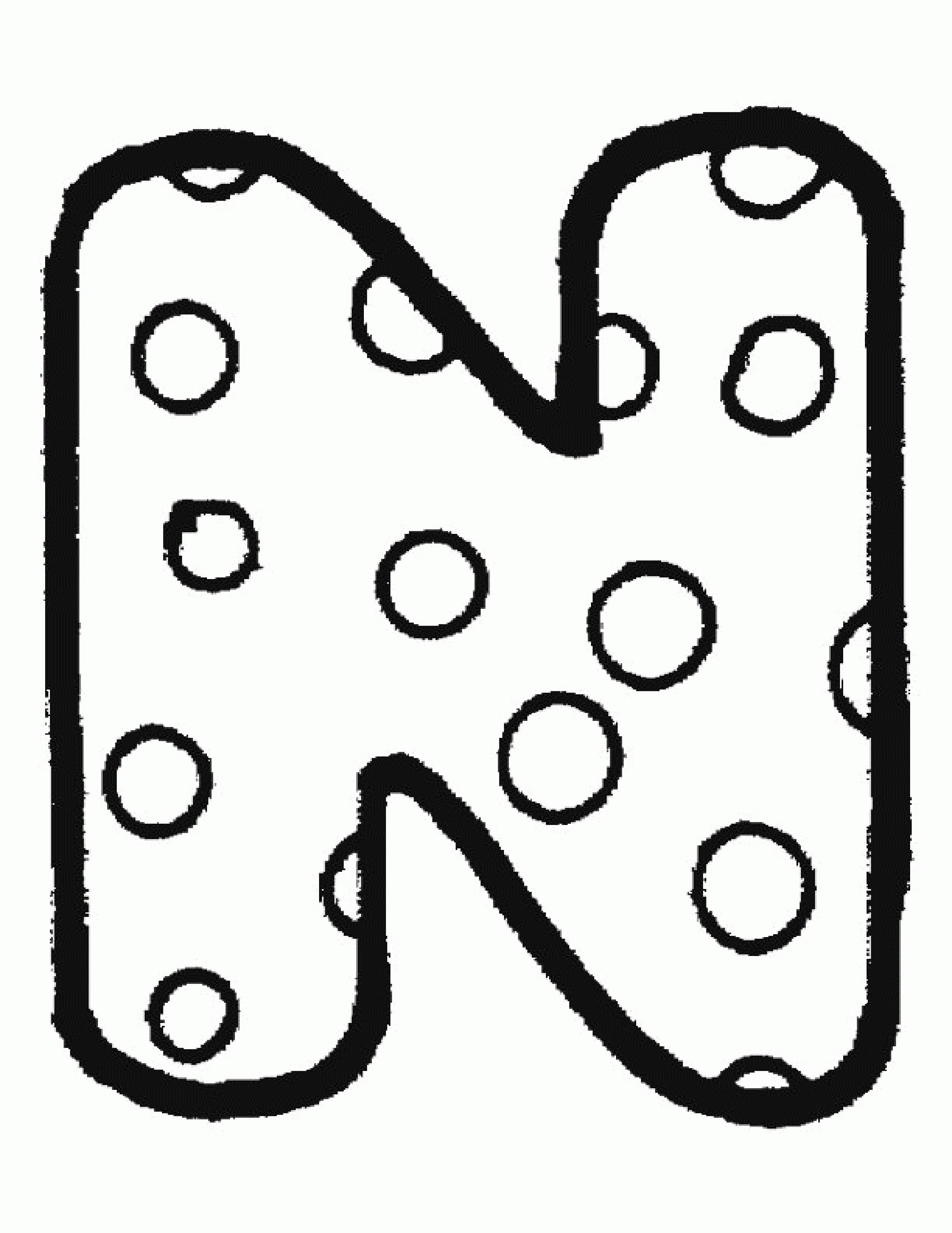 Coloring Pages Bubble Letters