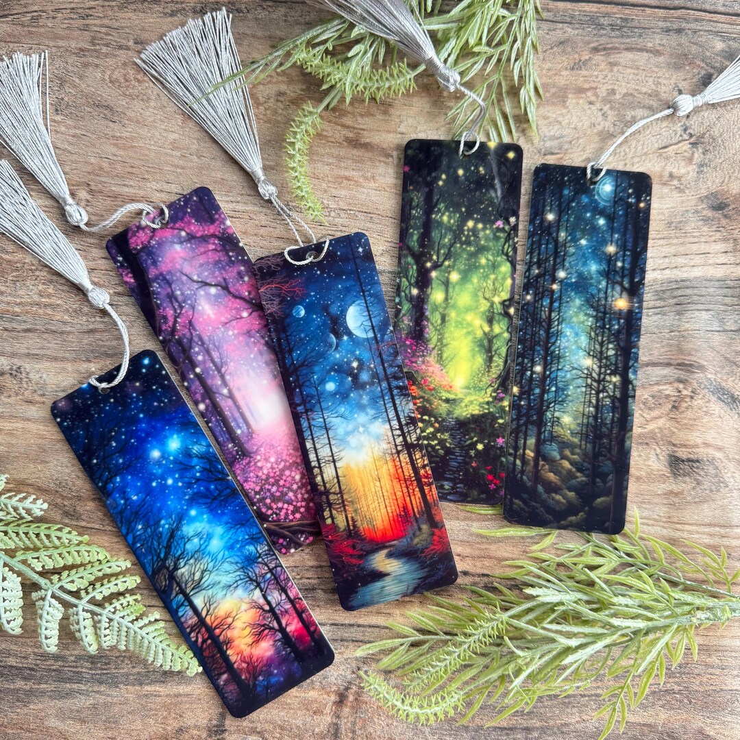 Fantasy Bookmark. Forest. Fairy. Dark Academia. Gifts for Readers. Gift ...