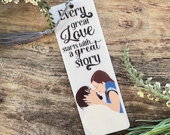 The Notebook bookmark. Film bookmark. Memorabilia. Movie Bookmark. Keepsake. Gifts for her. Bookmark. The Notebook. Nicholas sparks. Gift.