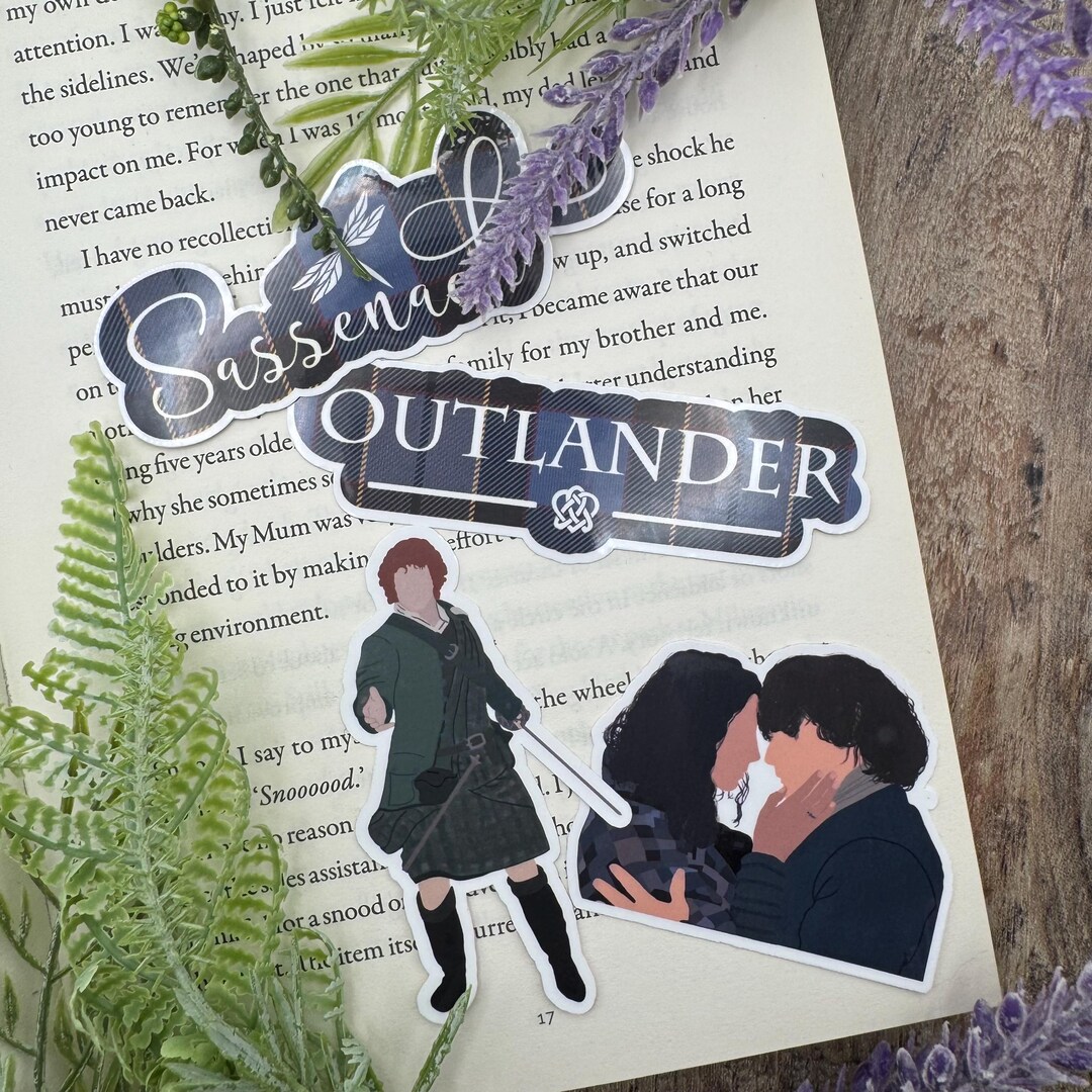 Outlander Scotland Sticker Outlander Stickers. Kindle Sticker. Sassenach. Fraser Tartan. Book ...