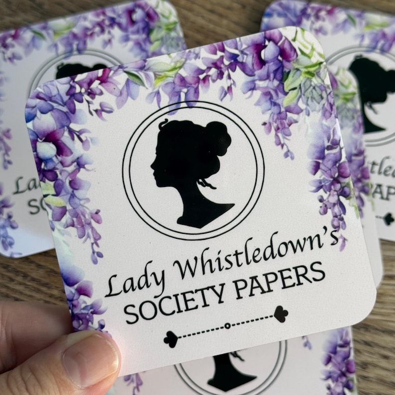 Bridgerton Mug. Tv show. Lady Whistledown. Bridgerton. Colin. Polin. The duke. Society papers. Wisteria. Cute mug. Gifts for her. Mug. Mug & Square coaster