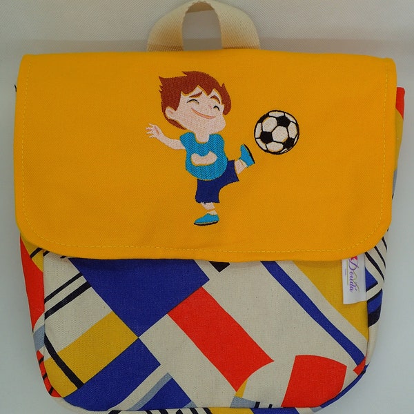 Sac enfant école maternelle Foot personnalisé