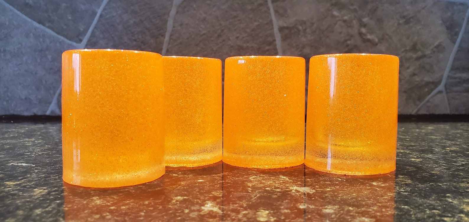 Resin Shot Glasses 7.50 Each or a Set of 4 for 20.00 If You Etsy