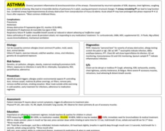 Asthma Study Template