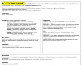Acute Kidney Injury Study Template