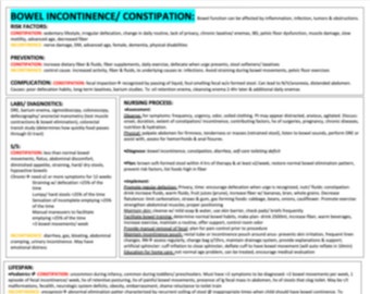 Bowel Disorders Study Template