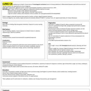 Plantilla de estudio de cáncer de pulmón