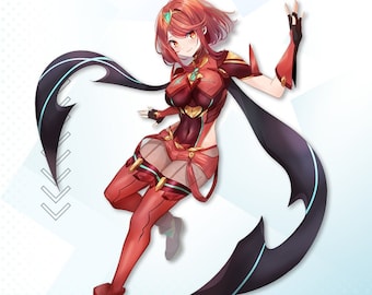 Pyra Xenoblade Chronicles 2 | 6" Sticker Decal Gloss-Finish, Waifu, Anime Sticker