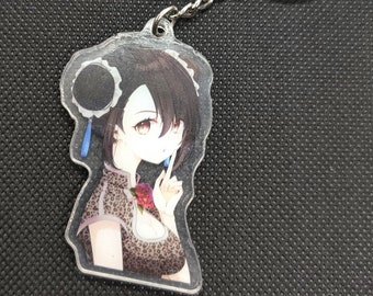Tifa Lockhart Final Fantasy VII Acrylic Keychain | FF7 FFVII Gamer Decal