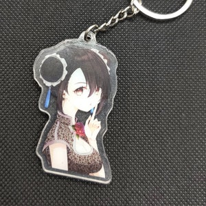 Tifa Lockhart Final Fantasy VII Acrylic Keychain | FF7 FFVII Gamer Decal