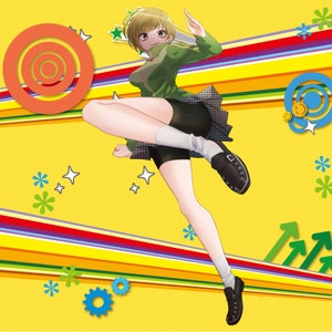 Chie Satonaka Persona 4 Decal Sticker Anime JRPG Gamer