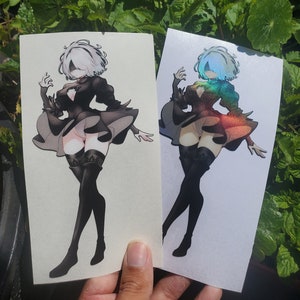 2B Nier Automata Spot Holo 6&quot; Sticker