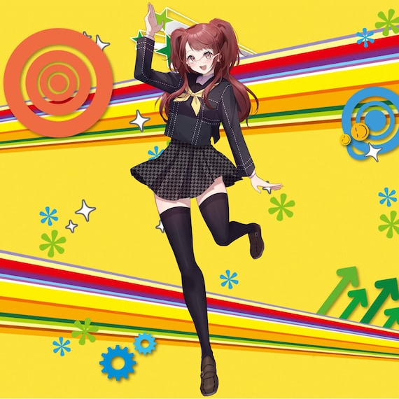 久慈川りせ ペルソナ4 光沢デカールステッカー アニメ JRPG ゲーマー