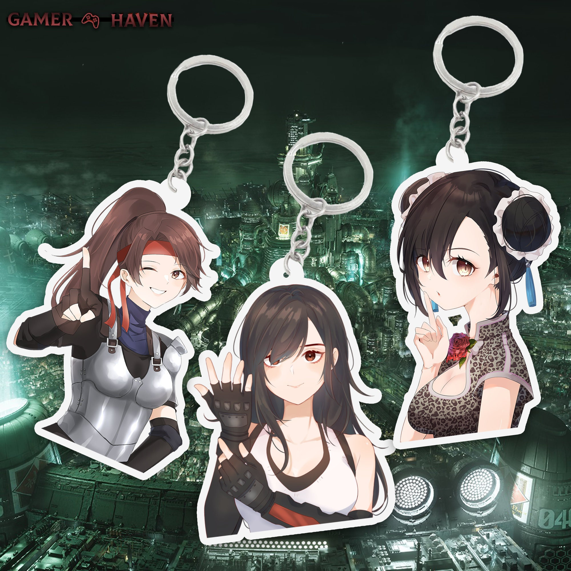 Final Fantasy VII Acrylic Keychains - Etsy