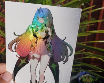 Mythra Spot Holo Xenoblade Chronicles 2 | 6" Sticker Decal Gloss-Finish, Waifu, Anime Sticker, Pyra