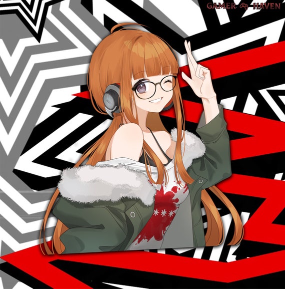 Futaba Persona 5, Sticker Decal 5" Gloss-Finish