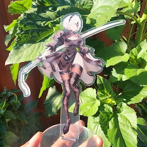 Soporte acrílico de 2B de Nier Automata // Anime de acción y aventura