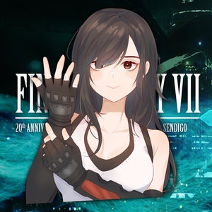 Tifa Final Fantasy 7 Sticker Gloss-Finish 6 Inch | FF7 FFVII Gamer Decal