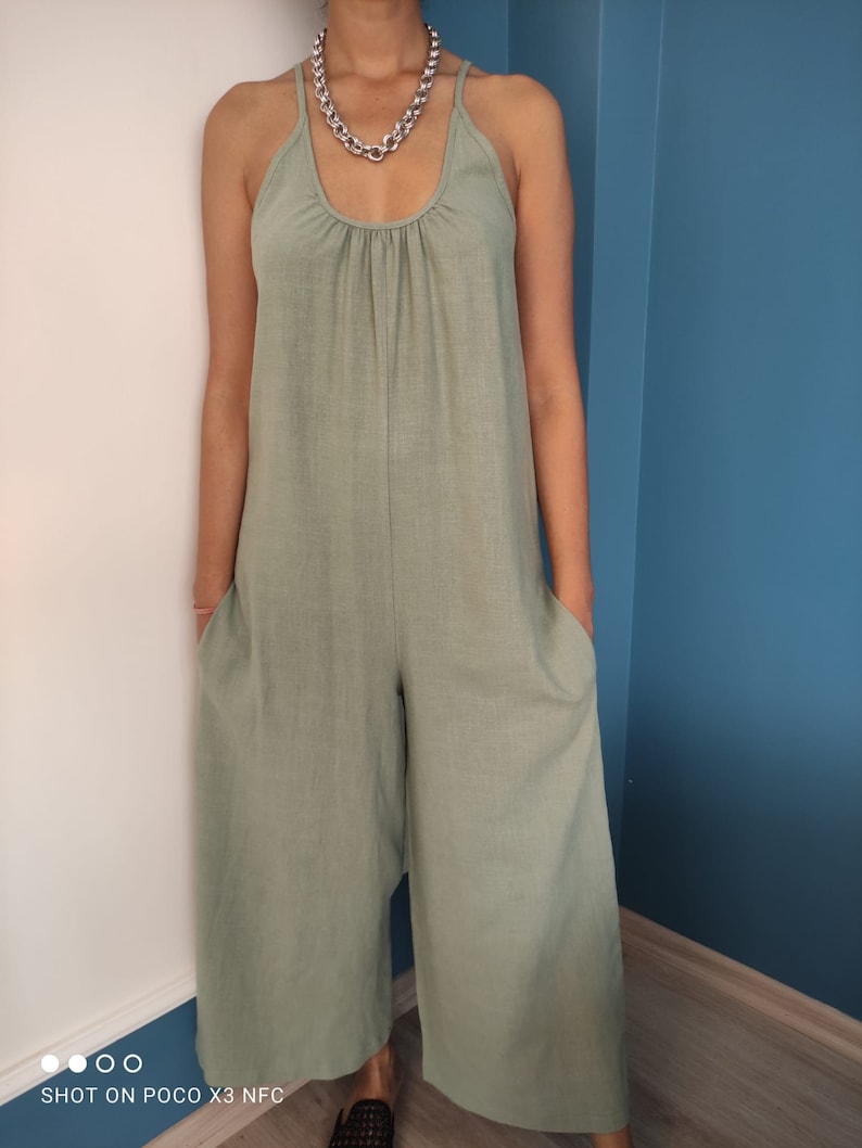 Long Jumpsuit Sewing Pattern, Oversize Jumpsuit, Dungaree Pattern, Instant Download, XS-S-M-L-XL Pdf Sewing Pattern, Women's Clothing DIY image 6