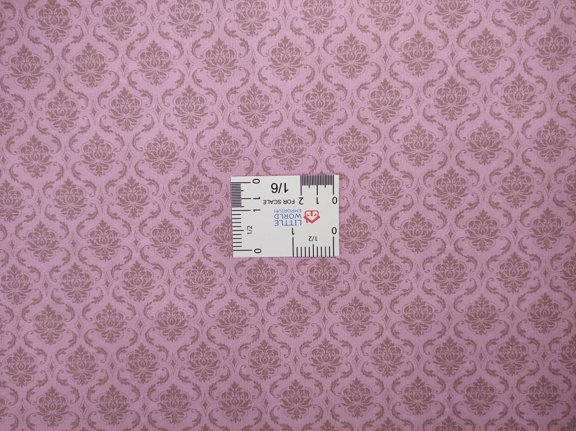 Dolls House Wallpaper VINTAGE PINK DAMASK Many Scales A3 A2 - Etsy Dolls House Wallpaper VINTAGE PINK DAMASK Many Scales A3 A2 - Etsy