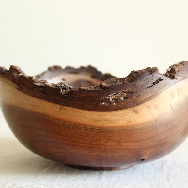 Black Walnut Live Edge Bowl