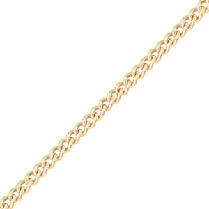1.2mm Diamond Cut Curb 14K Gold Plated .925 Sterling Silver Permanent Jewelry Chain - By the Foot