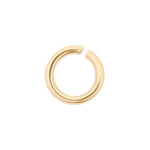 10 Pack - 10K Solid Gold Open Jump Rings for Jewelry Making | Permanent Jewelry | Chain Repair | Wholesale Bulk Clasps & Findings