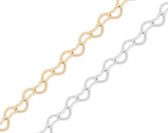 Herzkette am Fuß - Sentimentale Permanentschmuck-Heftklammer, 18K Gold PVD Edelstahl, Großverkauf-Schmuckkette