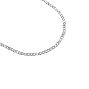 Collier gourmette en acier inoxydable | Collier chaîne en acier inoxydable en gros | Chaîne en vrac pour la fabrication de bijoux | Ne ternit pas, hypoallergénique
