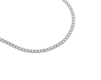 Stainless Steel Curb Chain Necklace | Wholesale Stainless Steel Chain Necklace | Bulk Chain for Jewelry Making | Non-Tarnish, Hypoallergenic