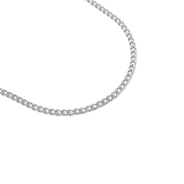 Stainless Steel Curb Chain Necklace | Wholesale Stainless Steel Chain Necklace | Bulk Chain for Jewelry Making | Non-Tarnish, Hypoallergenic