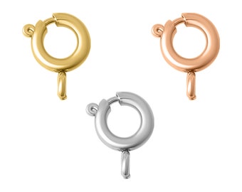 Federverschluss - Langlebiges Schmuckzubehör, Gold, Roségold und Silber, DIY Bedarf