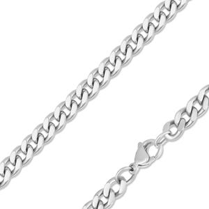 Stainless Steel Curb Chain Necklace | Wholesale Stainless Steel Chain Necklace | Bulk Chain for Jewelry Making | Non-Tarnish, Hypoallergenic
