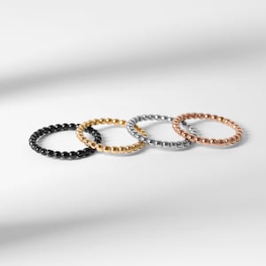 Stainless Steel Beaded Spacer Ring