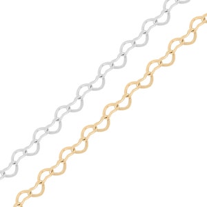 3.0 mm verbundene Herzkette .925 Sterlingsilber-Kette durch den Fuß - Großhandelspermanente Schmuckketten