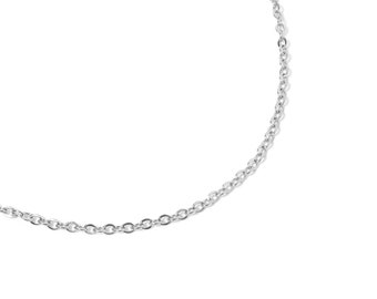 Collar de cadena con eslabones – Un básico de las pequeñas tiendas, PVD de oro de 18 quilates, PVD de oro rosa de 18 quilates y acero inoxidable, suministros para joyería DIY