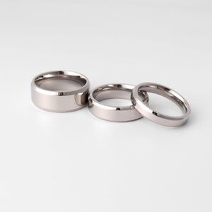 Polished Beveled Edge Stainless Steel Ring Blank